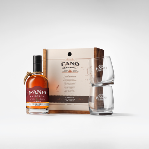 Fanø Skibsrom Søhesten 35 cl & 2 glas