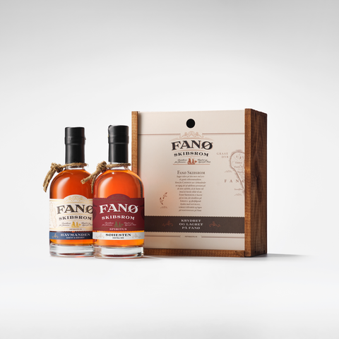 Fanø Skibsrom Trækasse Søhesten 35 cl & Havmanden 35 cl