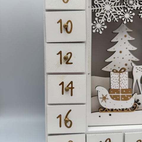 Wooden Advent calendar Winter wonderland
