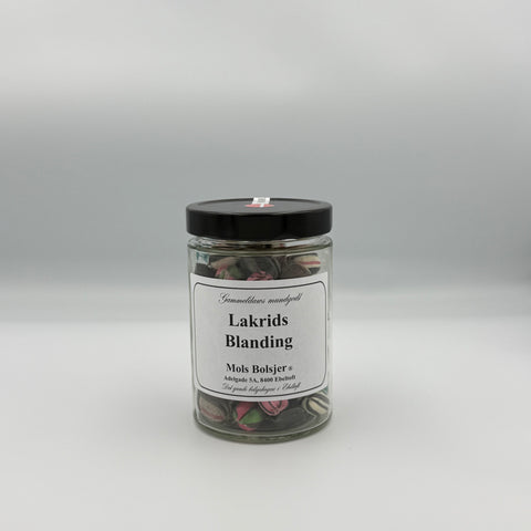 Bolsjeglas - Lakrids Blanding 300gr.