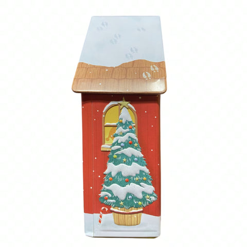 Julemandens værksted spilledåse og kagedåse