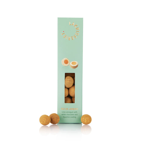 Lakridseriet – Rio de Janeiro – lime vingummi med hvid chokolade – 170g