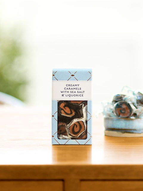 Creamy Caramels With Sea Salt & Liquorice (Tiny) - Karamel Kompagniet
