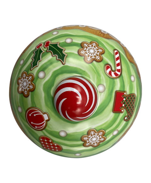 Kagedåse Jule cupcake stribet