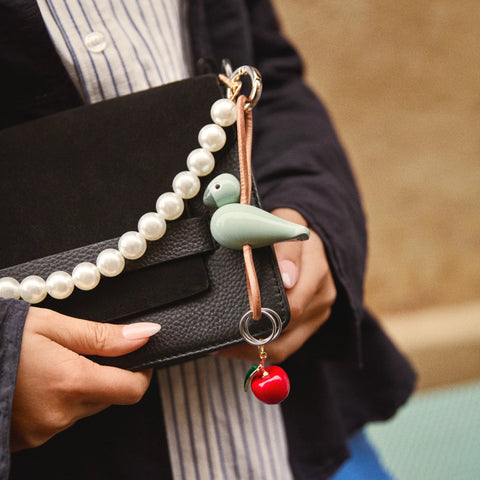 Kay Bojesen Nøglering Fugl Grøn