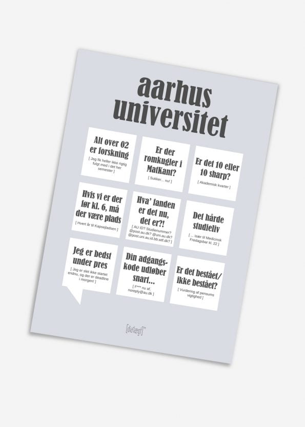 Aarhus Universitet kort fra Dialægt  Mols Bolsjer